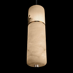 Подвесной светильник с цилиндрическим плафоном из белого алебастра Cryptocrystalline Stone варинант исполнения - 8 | Loft Concept в Новосибирске
