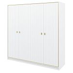 Шкаф белый четырёхдверный для одежды Antique Order варинант исполнения - 1 | Loft Concept в Новосибирске