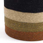 Плетеная корзина в полоску Iweala Wicker Basket варинант исполнения - 2 | Loft Concept в Новосибирске