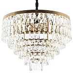 Люстра с прямоугольными хрустальными подвесками Lunet Crystal Rectangulars Chandelier 12 варинант исполнения - 1 | Loft Concept в Новосибирске