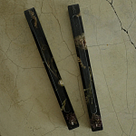 Подставка под благовония из эпоксидной смолы с цветами прямоугольная черная Epoxy Flowers Incense Stand Black варинант исполнения - 2 | Loft Concept в Новосибирске