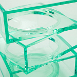 Стол журнальный в форме кубов Acrylic Furniture Lumina Mint Breeze варинант исполнения - 4 | Loft Concept в Новосибирске