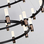 Люстра подвесная с тремя круглыми ярусами и цилиндрическими плафонами Arnaut Light варинант исполнения - 5 | Loft Concept в Новосибирске