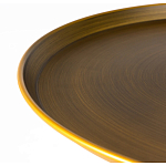 Столик журнальный металлический в форме перевернутого бокала Golden Glass варинант исполнения - 1 | Loft Concept в Новосибирске