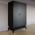 Платяной шкаф Elsa Dreams Black с 2-мя фасадами варинант исполнения - 2 | Loft Concept в Новосибирске