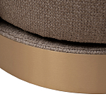 Кресло вращающееся черно-золотая рогожка Julia Armchair Golden Belt варинант исполнения - 5 | Loft Concept в Новосибирске