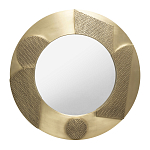 Зеркало золотое со вставками в виде геометрических фигур варинант исполнения - 1 | Loft Concept в Новосибирске