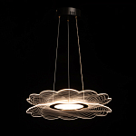 Люстра с прозрачным волнистым плафоном в форме цветка Ethereal Bloom варинант исполнения - 3 | Loft Concept в Новосибирске