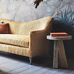 Дизайнерский журнальный стол с круглой каменной столешницей Utezu варинант исполнения - 3 | Loft Concept в Новосибирске