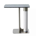 Дизайнерский журнальный стол с прямоугольной рельефной столешницей Nord варинант исполнения - 1 | Loft Concept в Новосибирске