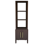 Этажерка Primo с тумбой шпон темный орех варинант исполнения - 1 | Loft Concept в Новосибирске