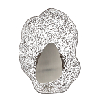 Бра с рельефным волнообразным стеклянным плафоном и вставкой из мрамора Liquid Stone варинант исполнения - 6 | Loft Concept в Новосибирске