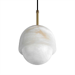 Подвесной светильник из белого алебастра Cryptocrystalline Stone варинант исполнения - 7 | Loft Concept в Новосибирске