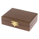 Визитница карманная металлическая с гравюрой Герба России в подарочной коробке Gold Metal Business Card Holders варинант исполнения - 4 | Loft Concept в Новосибирске