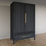 Шкаф платяной Primo с выдвижными ящиками шпон Светлый дуб варинант исполнения - 3 | Loft Concept в Новосибирске