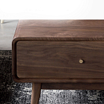 Кофейный стол из дерева с ящиком и нишей для хранения Coffee Walnut Table варинант исполнения - 5 | Loft Concept в Новосибирске