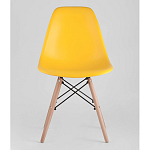 Пластиковый стул на ножках из массива бука Eames Yellow варинант исполнения - 4 | Loft Concept в Новосибирске