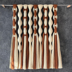 Дизайнерский Декор на стену с кисточками из хлопковых нитей wall panel Thread brushes варинант исполнения - 1 | Loft Concept в Новосибирске