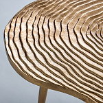 Металлический кофейный столик Puddle Gold варинант исполнения - 3 | Loft Concept в Новосибирске