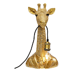 Настольная лампа в детскую Жираф в золотом костюме варинант исполнения - 2 | Loft Concept в Новосибирске