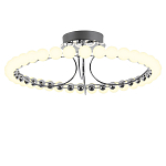 Люстра кольцевая потолочная с круглыми плафонами белого цвета PEARLS Suspension 60 варинант исполнения - 1 | Loft Concept в Новосибирске