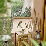 Подсвечник с двумя попугаями из фарфора на бронзовой ветке Eden Garden варинант исполнения - 6 | Loft Concept в Новосибирске