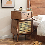 Тумбочка прикроватная деревянная Робот Robot Desk варинант исполнения - 1 | Loft Concept в Новосибирске