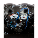 Кресло "Баския и Уорхол" Basquiat Warhol graffiti chair натуральная кожа варинант исполнения - 7 | Loft Concept в Новосибирске