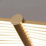 Люстра в виде распахнутых крыльев из тонких металлических планок Flight of Freedom варинант исполнения - 2 | Loft Concept в Новосибирске