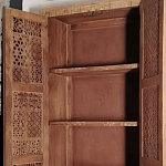 Этнический шкаф с орнаментом резьба из дерева Indian Antique Furniture варинант исполнения - 2 | Loft Concept в Новосибирске