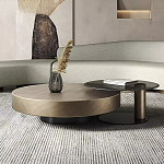 Комплект их 2-х круглых дизайнерских журнальных столов Difelap варинант исполнения - 1 | Loft Concept в Новосибирске