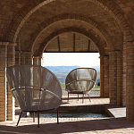 Дизайнерское уличное кресло с веревочной спинкой PETALO Armchair варинант исполнения - 10 | Loft Concept в Новосибирске