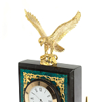 Настольный письменный набор из змеевика тёмно-зелёного цвета с декором в виде орла Successful Leader варинант исполнения - 3 | Loft Concept в Новосибирске