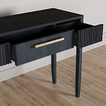 Элегантная Консоль Primo с выдвижным ящиком Черный дуб варинант исполнения - 5 | Loft Concept в Новосибирске