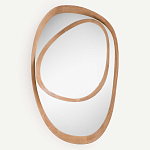 Ассиметричное зеркало в дубовой раме Infinity Symbol варинант исполнения - 1 | Loft Concept в Новосибирске