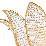 Люстра в форме тюльпана с лепестками из прозрачных стеклянных бусин Hanging Flowers варинант исполнения - 1 | Loft Concept в Новосибирске