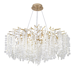 Люстра Raindrop Gold с Хрустальным Плафоном