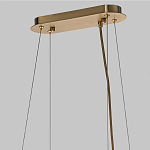 Люстра подвесная с овальными подвесками из стекла дымчатого цвета Harlow Crystal Round варинант исполнения - 6 | Loft Concept в Новосибирске