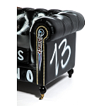 Диван Честерфильд граффити graffiti Orange Sofa натуральная кожа варинант исполнения - 10 | Loft Concept в Новосибирске