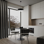 Подвесной светильник круглый черного цвета из металла  Vita Cuna варинант исполнения - 7 | Loft Concept в Новосибирске