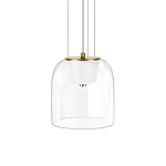 Подвесной светильник с цилиндрическим прозрачным стеклянным плафоном Grada Light варинант исполнения - 1 | Loft Concept в Новосибирске