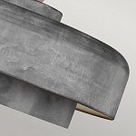 Подвесной светильник с массивным круглым стальным плафоном серого цвета в индустриальном стиле на цепи Feiss варинант исполнения - 7 | Loft Concept в Новосибирске