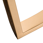 Консоль с белая овальная с мраморной столешницей Thoroughbass  варинант исполнения - 3 | Loft Concept в Новосибирске