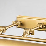 Светильник для картин цвета состаренная латунь с широким плафоном на прямоугольном основании Elstead Lighting варинант исполнения - 3 | Loft Concept в Новосибирске