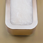 Бра в металлическом корпусе с рассеивателем из бежевого алебастра Cryptocrystalline Stone варинант исполнения - 4 | Loft Concept в Новосибирске