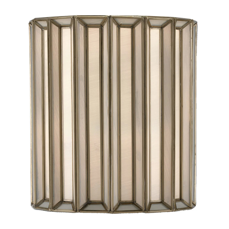 Бра настенное с фактурным каркасом Soft Glow Lamps Молочный Латунь в Новосибирске | Loft Concept 