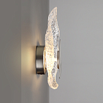 Бра с рельефным волнообразным стеклянным плафоном и вставкой из мрамора Liquid Stone варинант исполнения - 7 | Loft Concept в Новосибирске