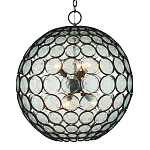 Люстра в форме шара из круглых декоративных элементов Circle of Light варинант исполнения - 1 | Loft Concept в Новосибирске