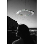 Люстра круглая с прозрачной хрустальной рамкой Maude Crystal Light варинант исполнения - 14 | Loft Concept в Новосибирске