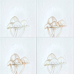 Плитка с узором Поганки варинант исполнения - 1 | Loft Concept в Новосибирске